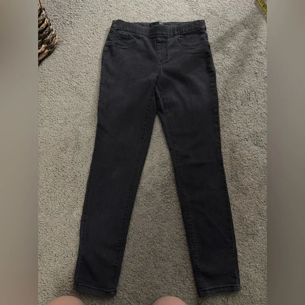 1822 Denim Pull On Black Ankle Skinny Jeans Size 6